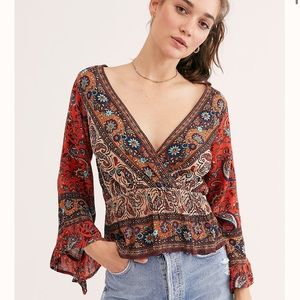Free people rosalie wrap top